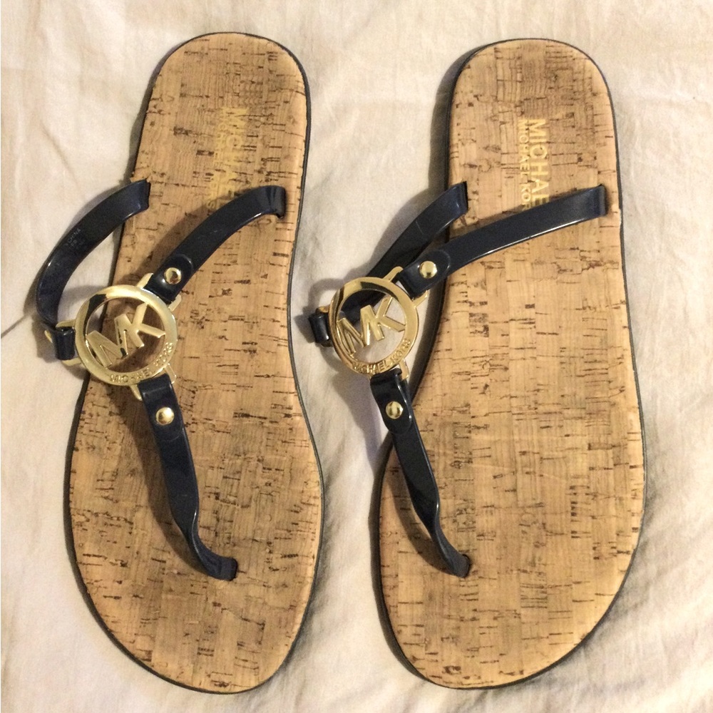 Michael Kors Navy Blue sandals.
